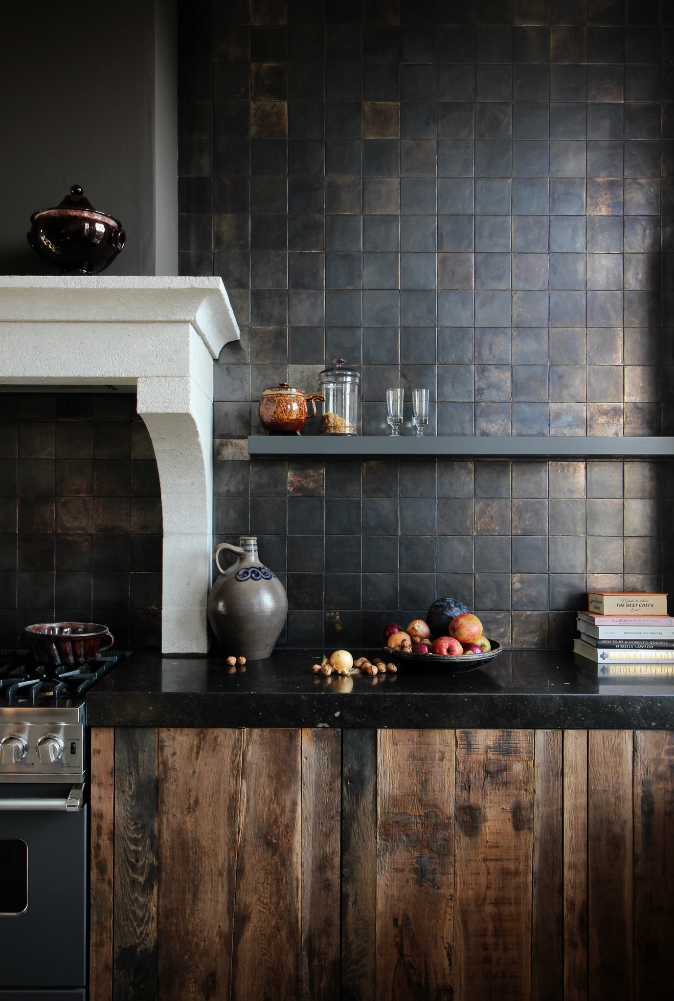 Delfter Wandfliesen mit Metallic glanz - Piet Jonker